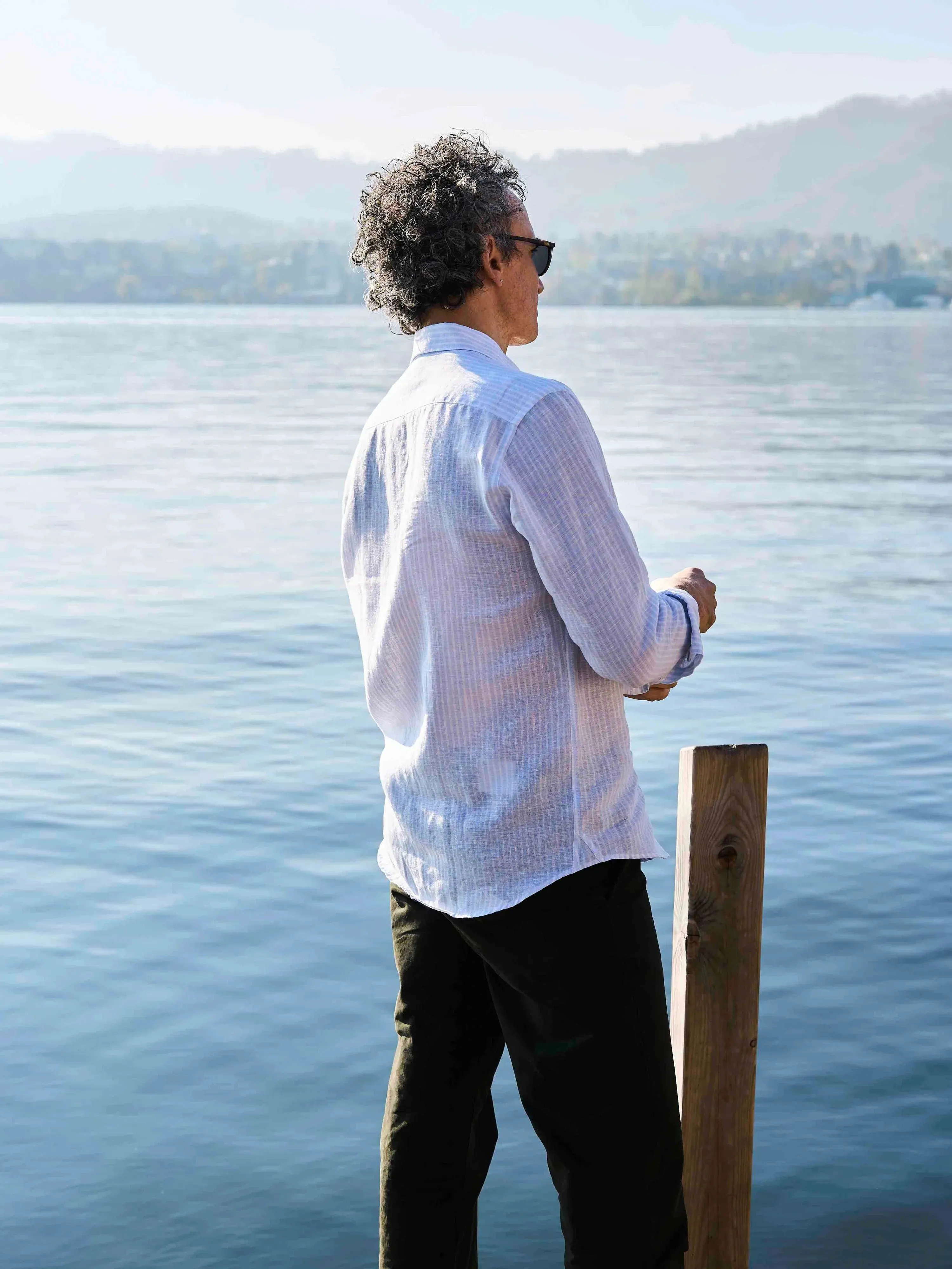【CARPASUS】Shirt Avignon - Light Blue 淺水藍亞麻長袖襯衫 sold by Blue Beach Denim product image thumbnail 5