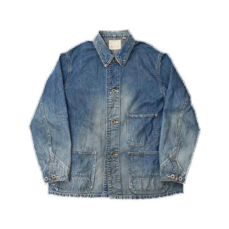【Fullcount】2015HW-2 Denim Chore Jacket 老品重度水洗丹寧工裝外套 made by Full Count