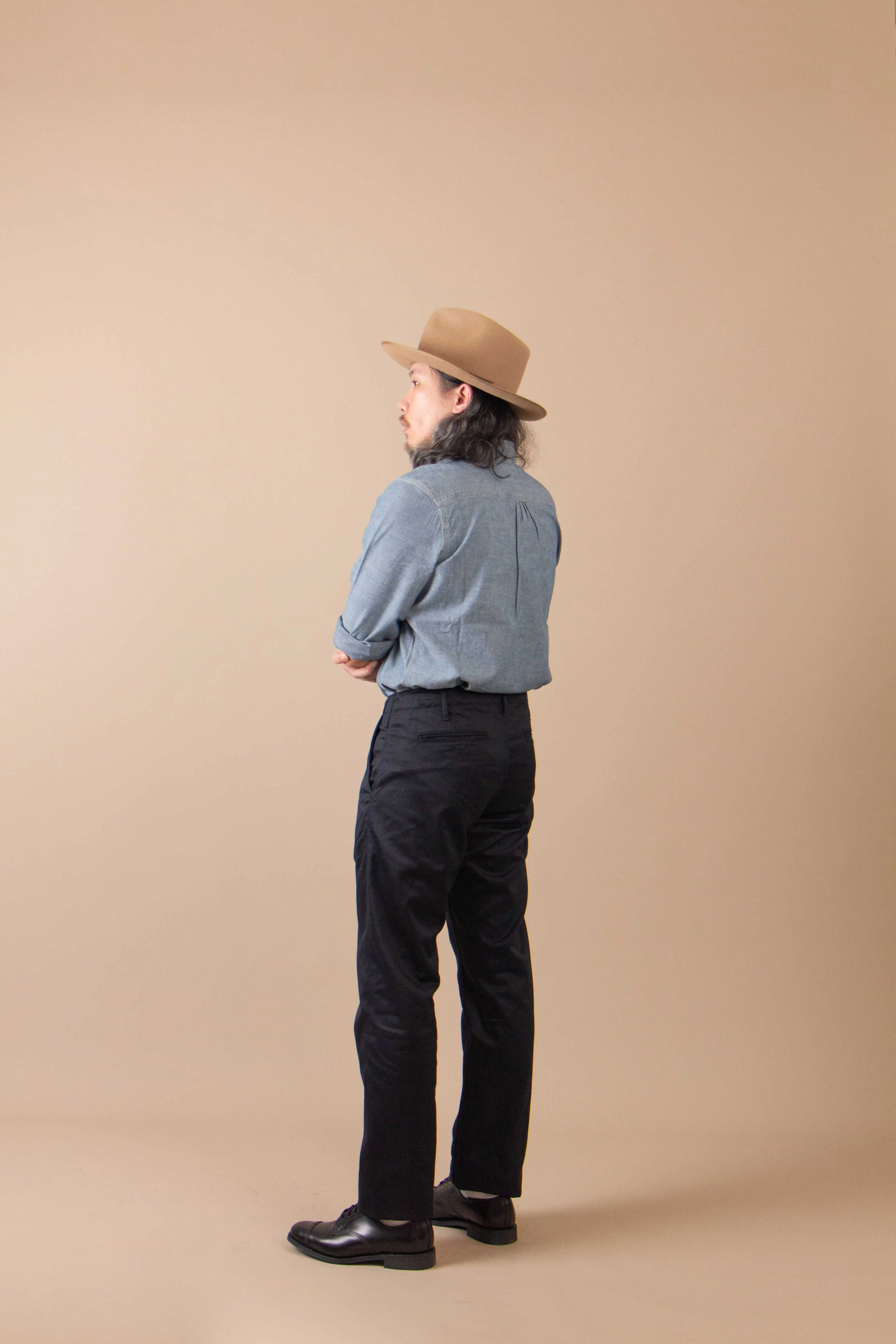 【ONI DENIM】747-WP-NVY West Point Chinos 海藍絲光棉西點軍校直筒卡其褲 sold by Blue Beach Denim product image thumbnail 4