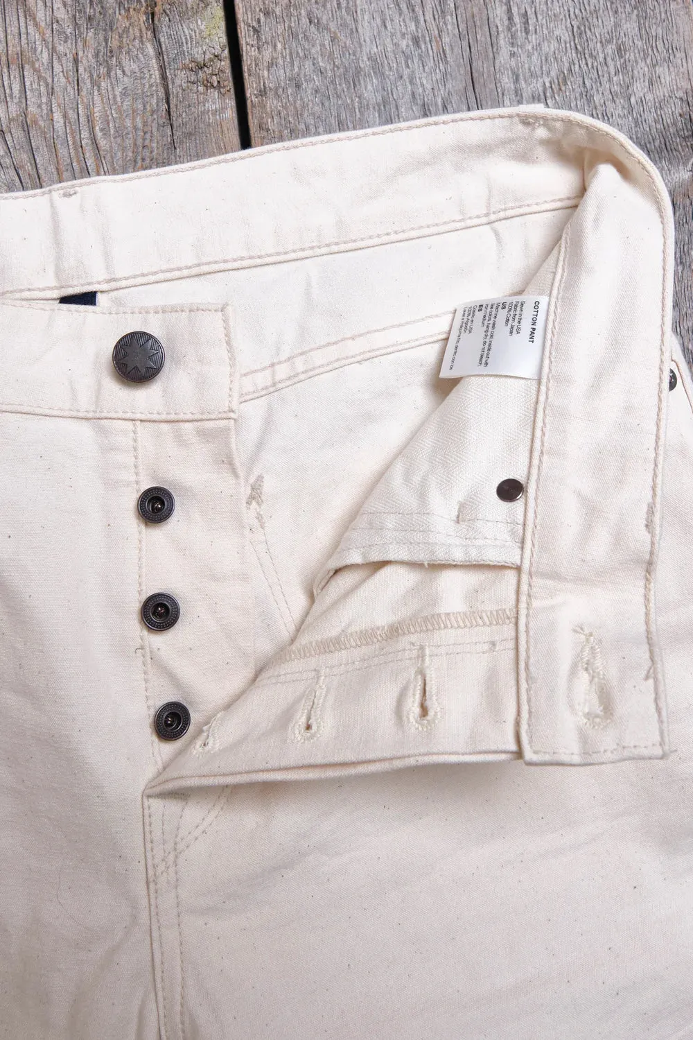【Freenote】Portola Classic Taper 11oz Natural Canvas 波托拉原棉色帆布經典錐形長褲 sold by Blue Beach Denim product image thumbnail 3
