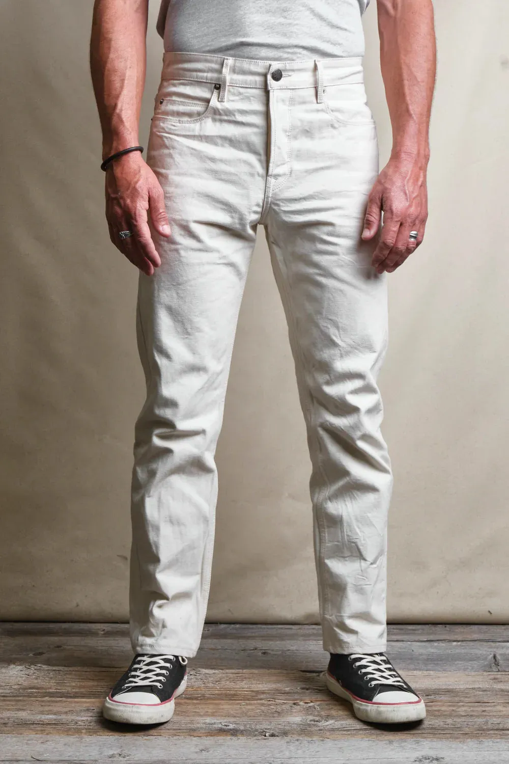 【Freenote】Portola Classic Taper 11oz Natural Canvas 波托拉原棉色帆布經典錐形長褲 sold by Blue Beach Denim