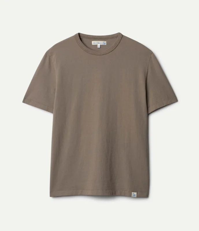 【Merz b. Schwanen】TEE02 Classic Cotton Jersey T-Shirt 褪麥色合身中重磅短Tee made by Merz B. Schwanen