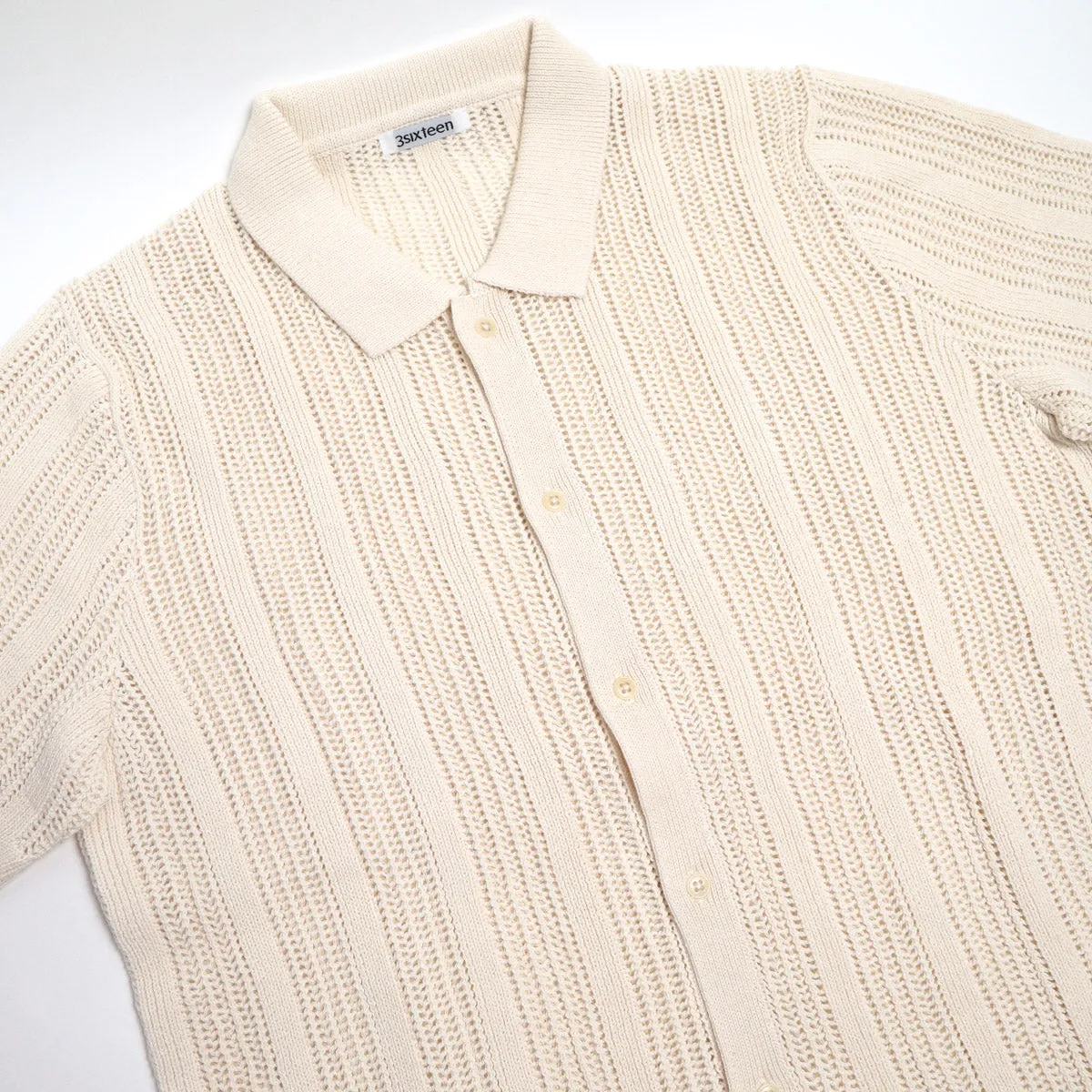 Short Sleeve Work Shirt Ecru Twill sold by Brooklyn Clothing Co. product image thumbnail 3