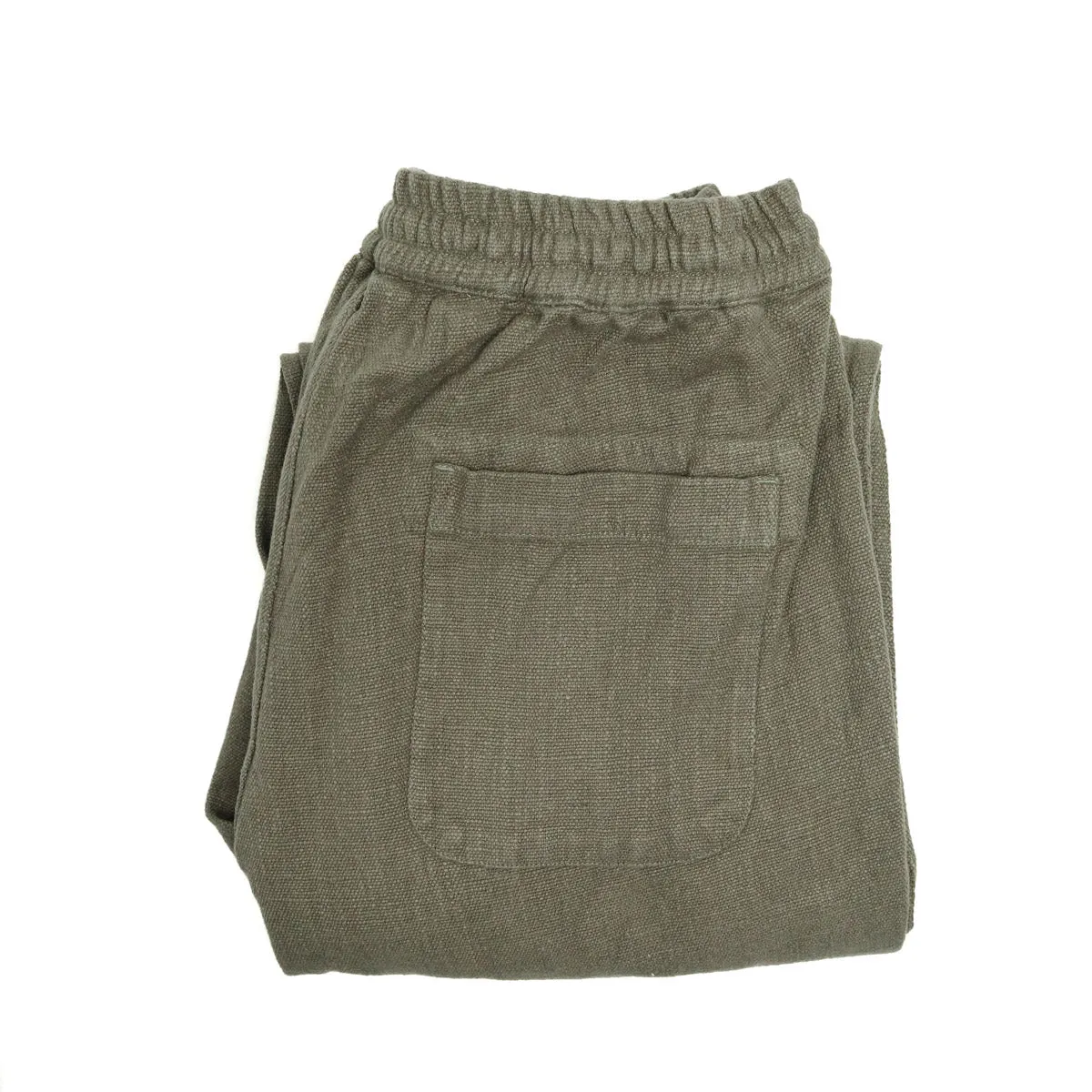 Easy Pant Olive Cotton/Linen sold by Brooklyn Clothing Co.