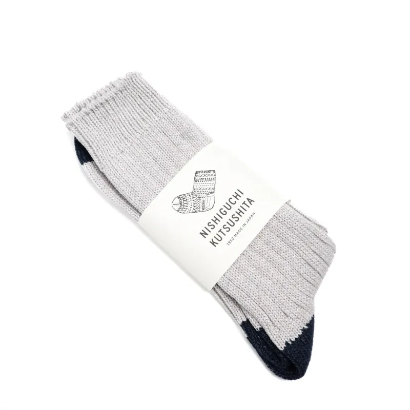 Boston Luxurious Cotton Ribbed Socks Light Grey sold by Brooklyn Clothing Co.