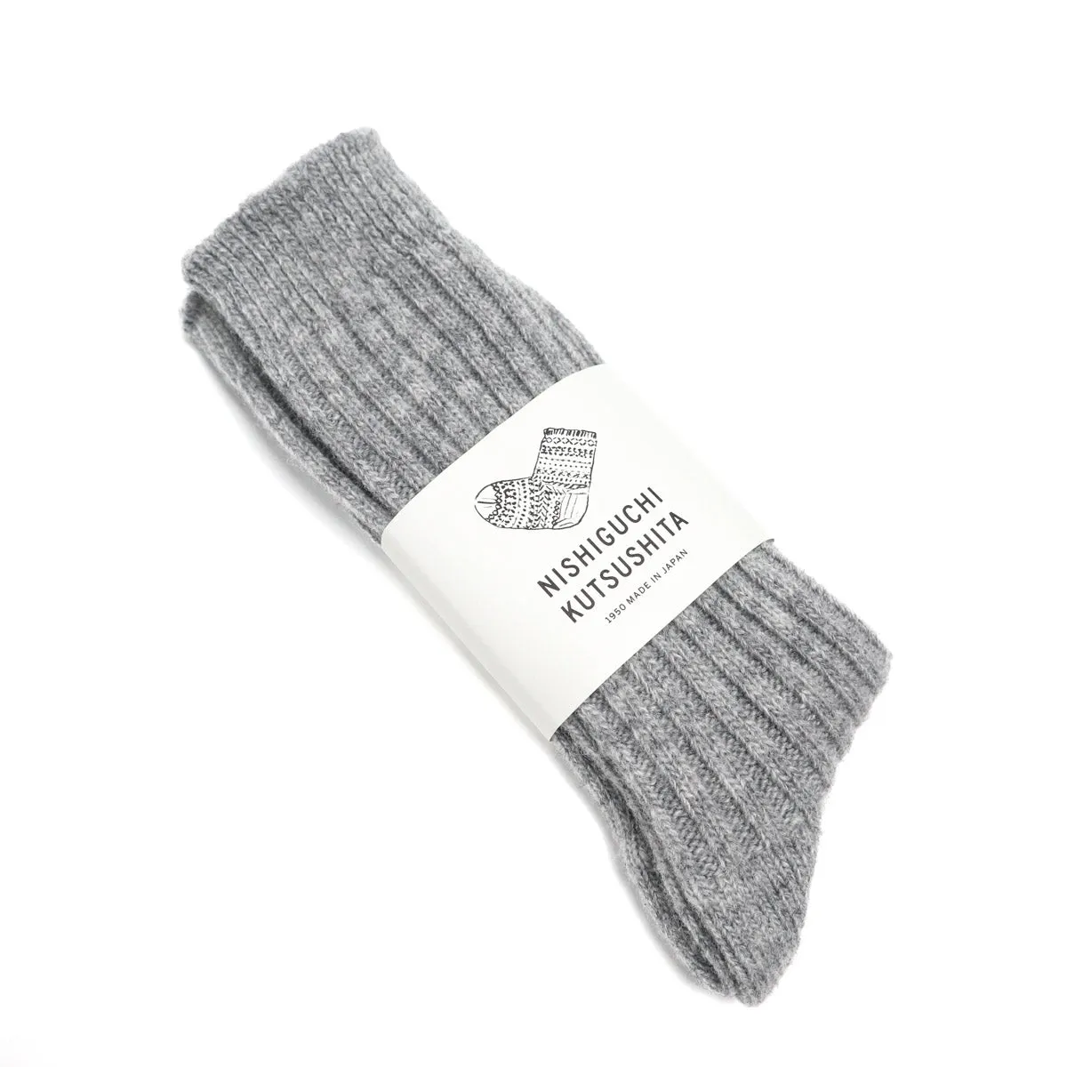 Praha Wool Ribbed Socks Light Grey sold by Brooklyn Clothing Co.