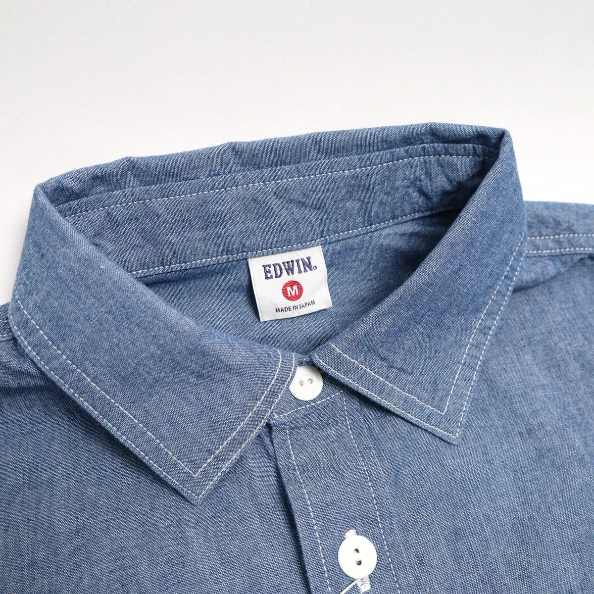 Short Sleeve Workshirt Blue Chambray sold by Brooklyn Clothing Co. product image thumbnail 2