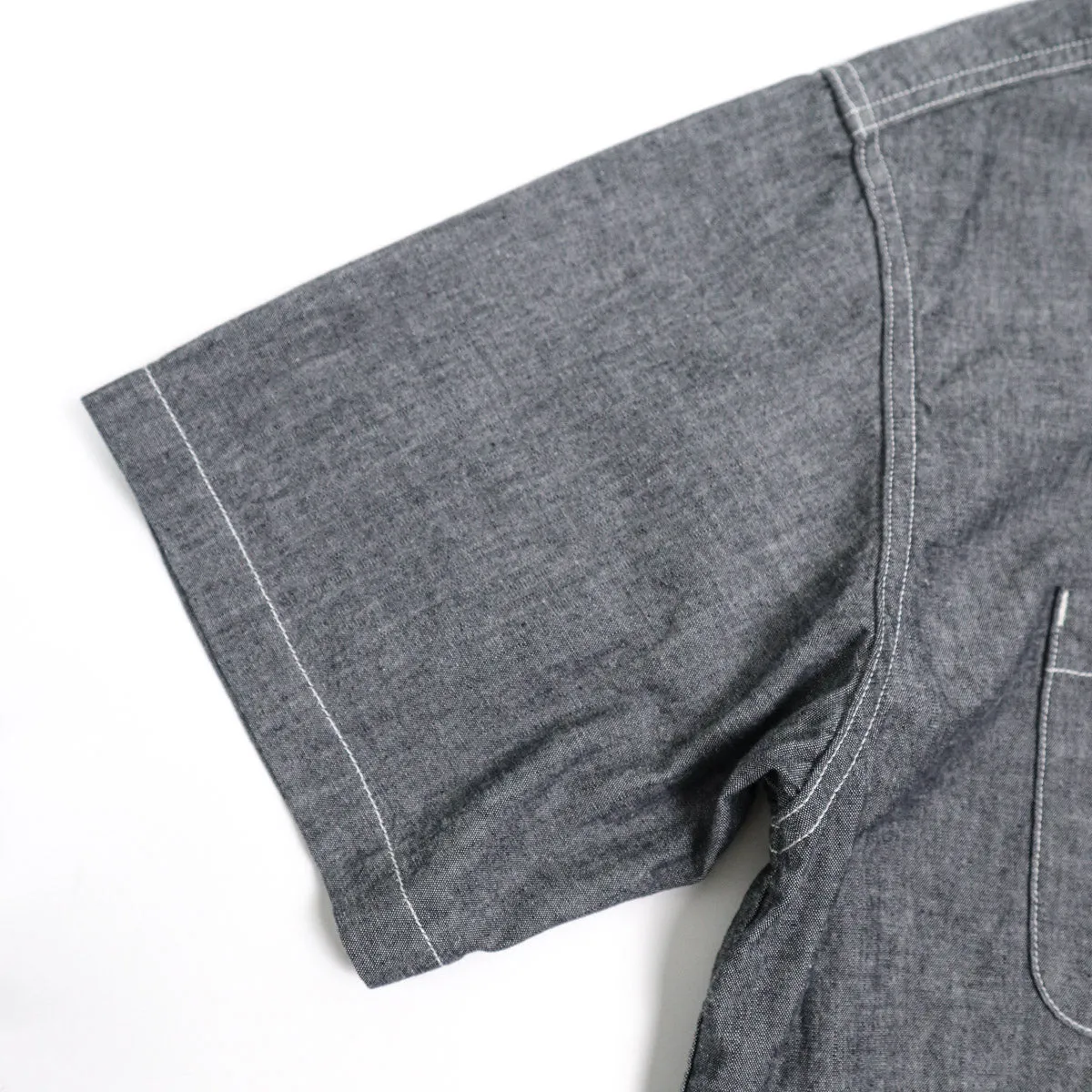 Short Sleeve Workshirt Black Chambray sold by Brooklyn Clothing Co. product image thumbnail 4