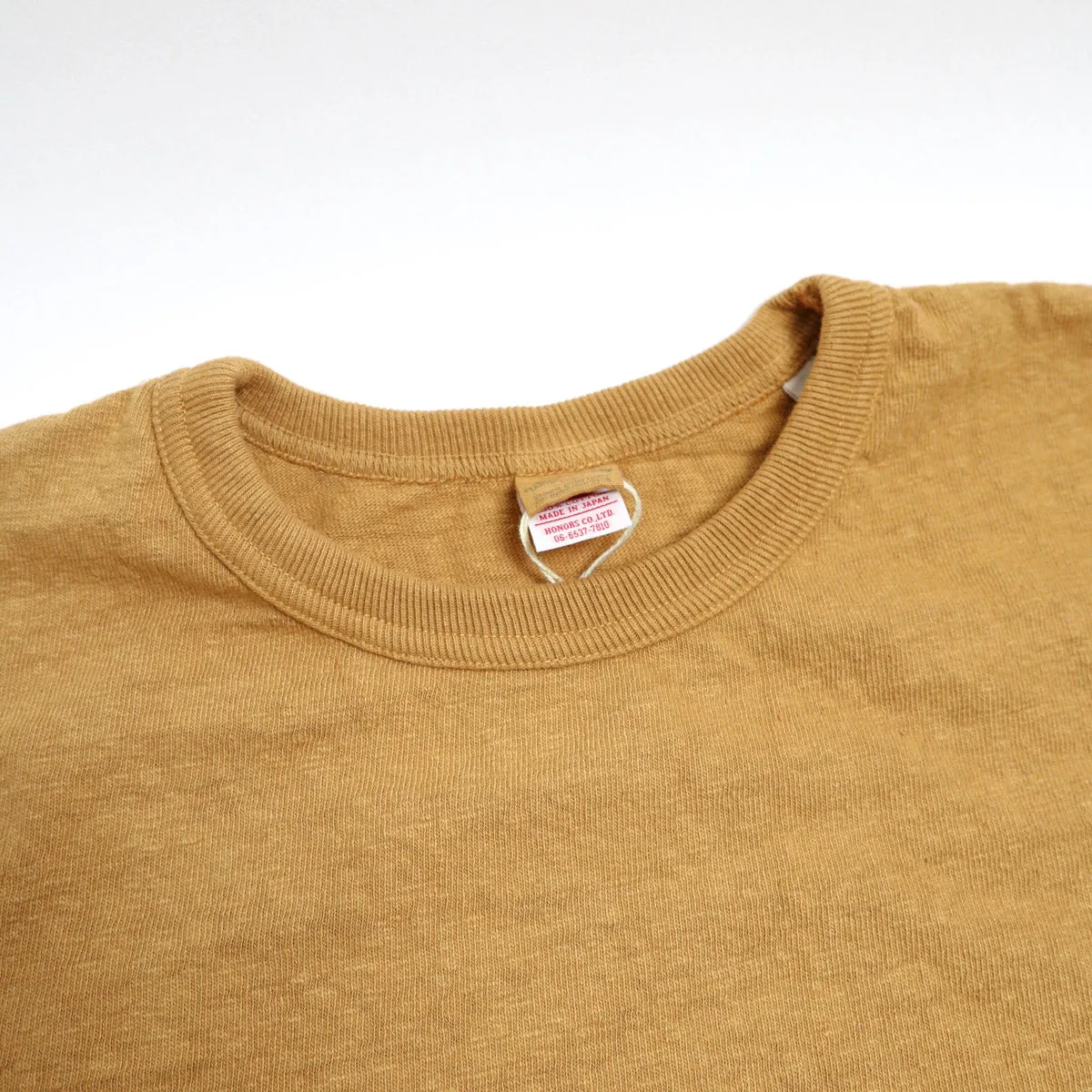 No.8 Slub Nep T-Shirt Yellow sold by Brooklyn Clothing Co. product image thumbnail 2