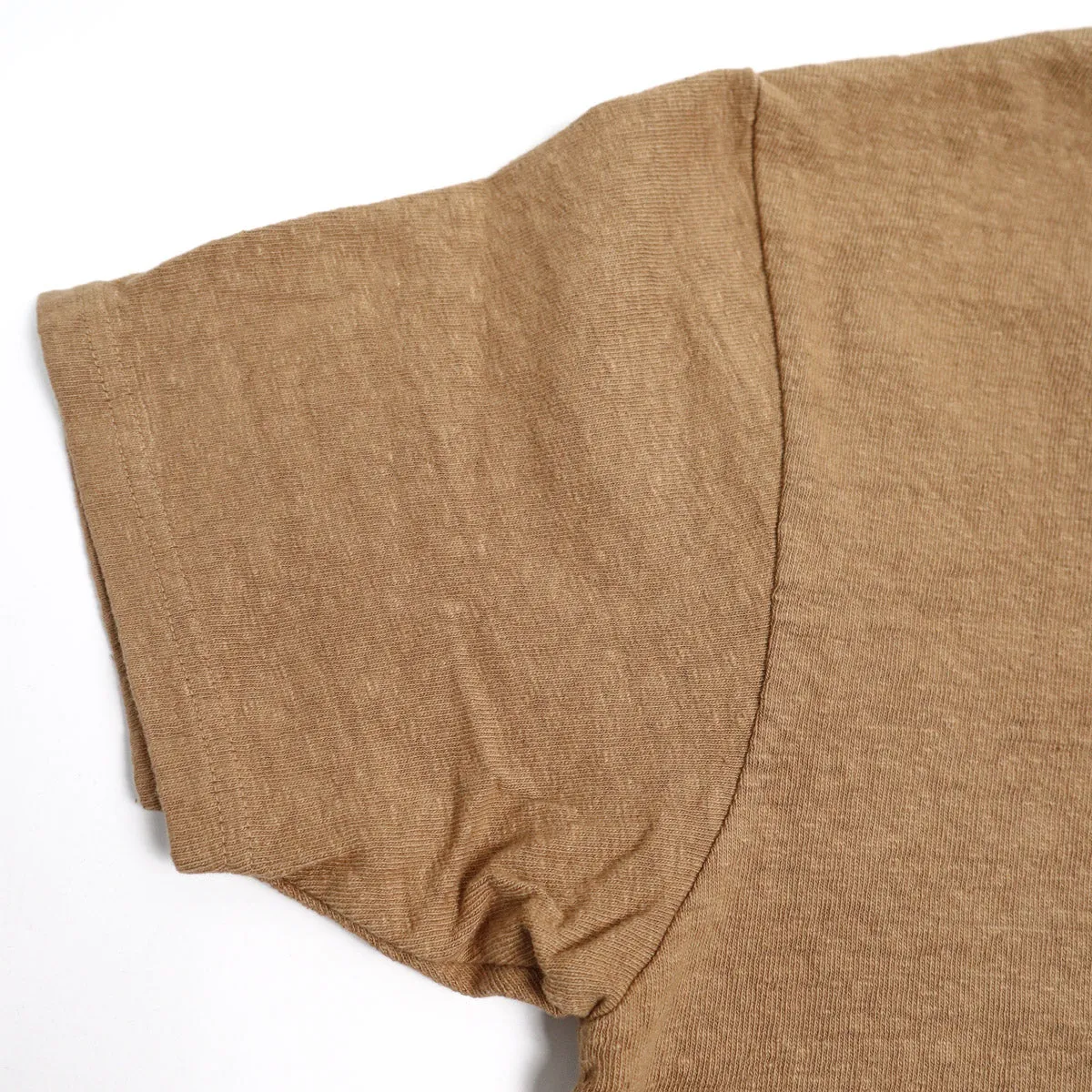 No.8 Slub Nep T-Shirt Camel sold by Brooklyn Clothing Co. product image thumbnail 4