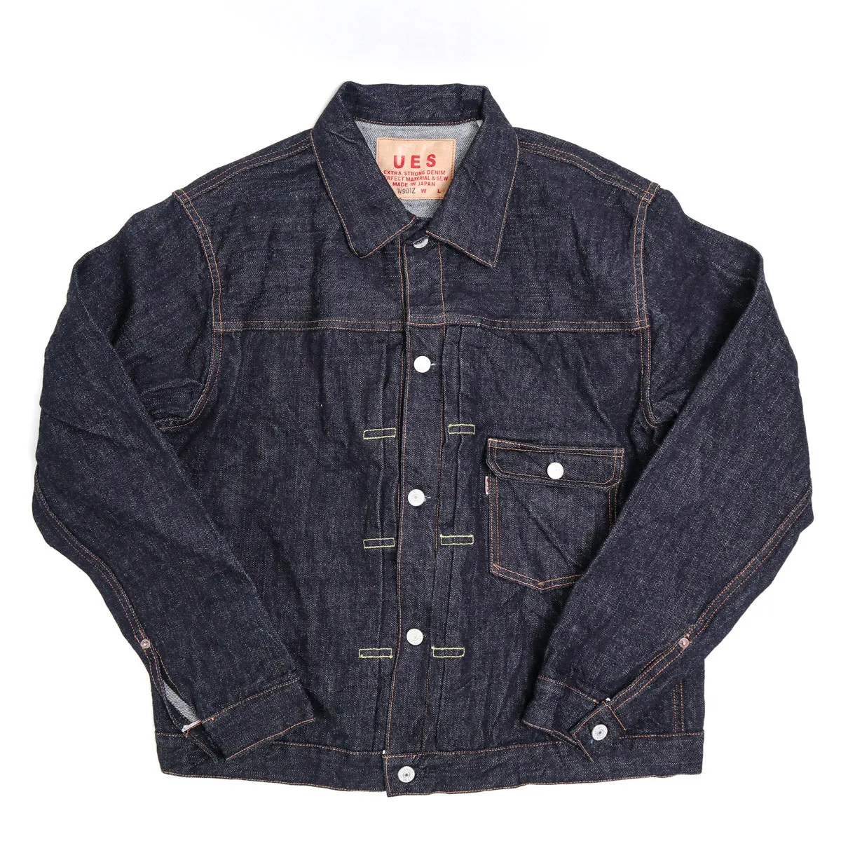 W901-Z 17oz Selvedge Denim Type I Denim Jacket sold by Brooklyn Clothing Co.