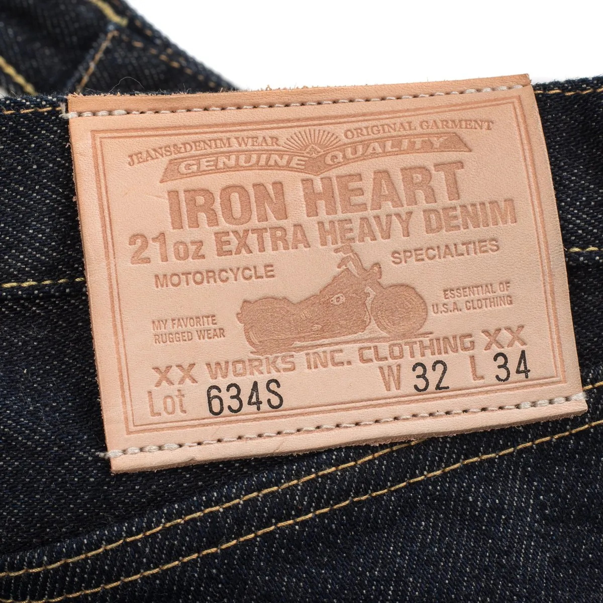 IH-634 21oz Selvedge Denim Straight Cut Indigo sold by Brooklyn Clothing Co. product image thumbnail 5