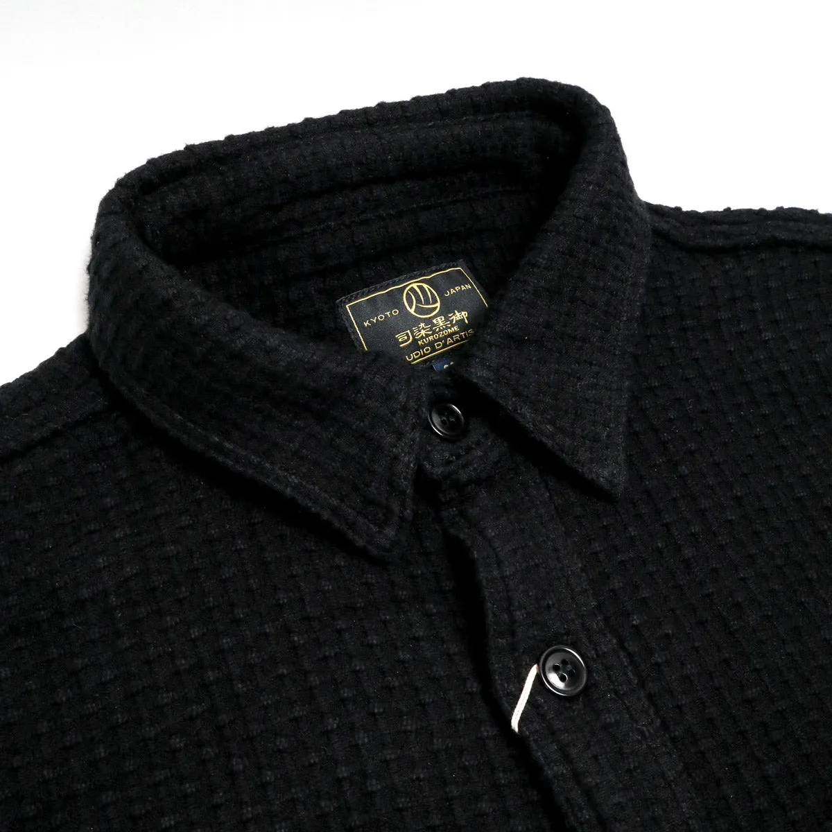 5697 "Kurozome" Sashiko Shirt Kyoto Black sold by Brooklyn Clothing Co. product image thumbnail 2