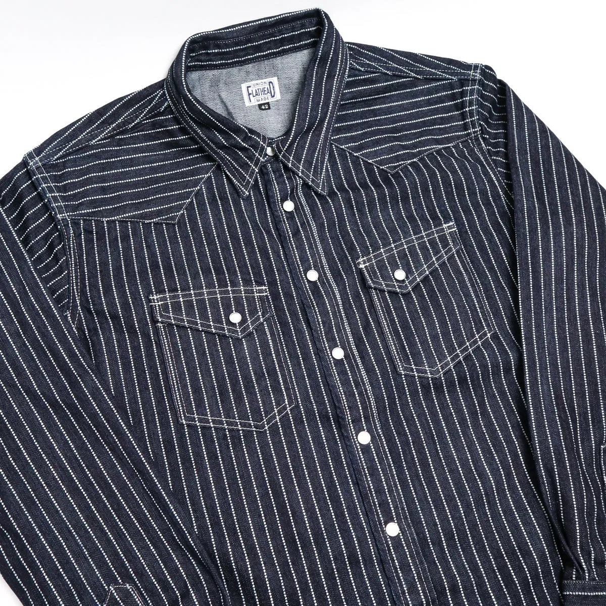 FN-SDW-701L 10oz Denim Wabash Western Shirt sold by Brooklyn Clothing Co. product image thumbnail 3