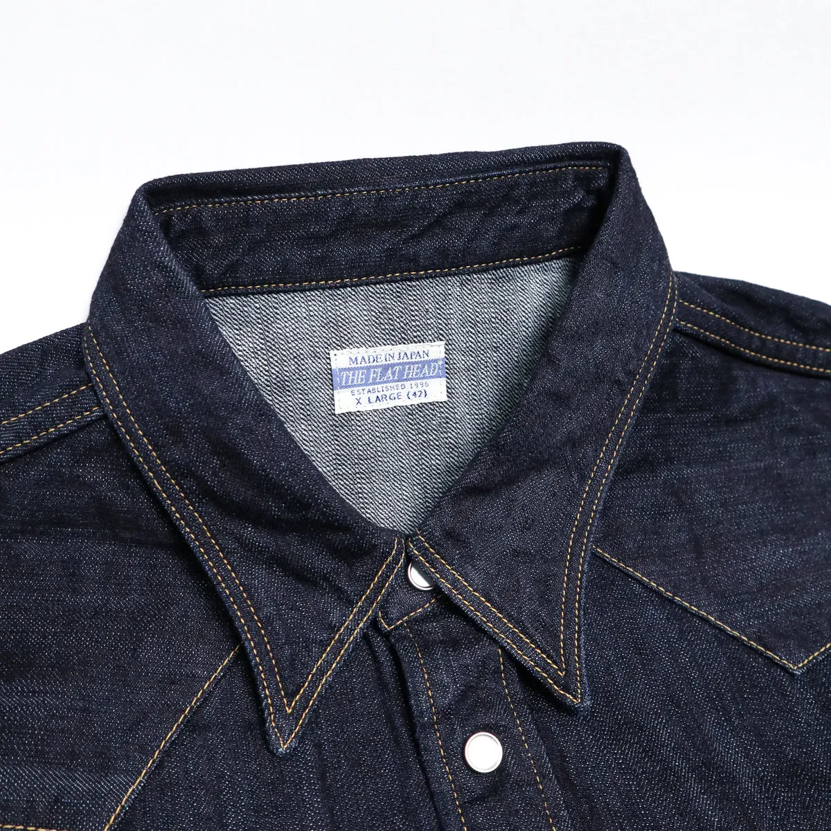 FN-SDW-001L 10oz Denim Western Shirt sold by Brooklyn Clothing Co. product image thumbnail 2
