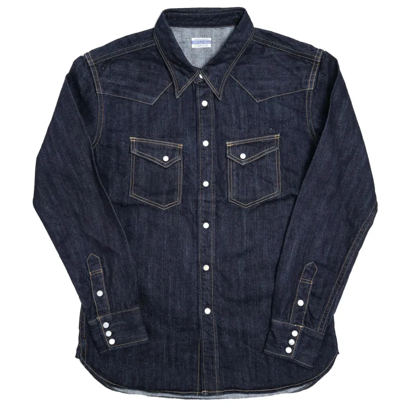FN-SDW-001L 10oz Denim Western Shirt sold by Brooklyn Clothing Co.