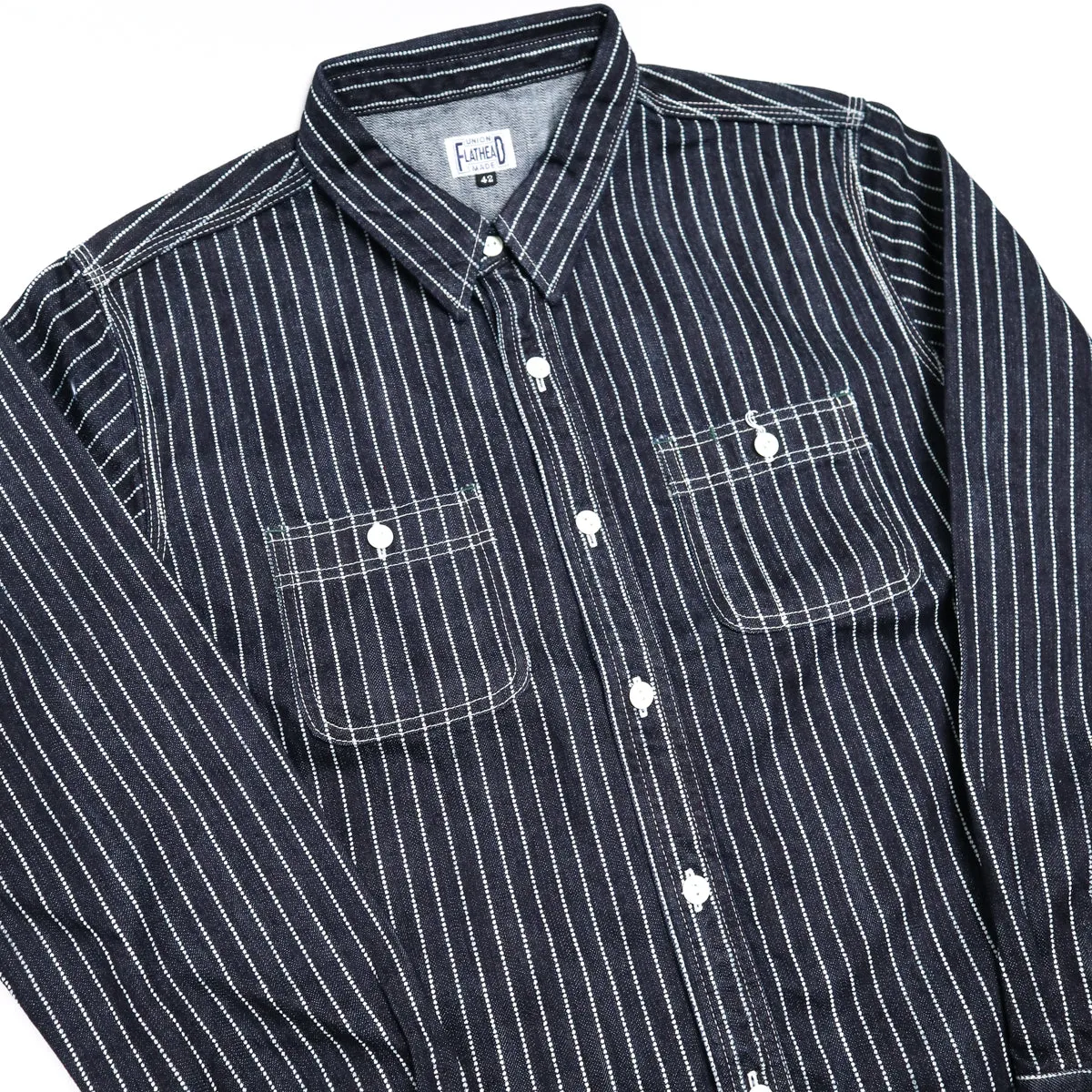 FN-SDK-702L 10oz Denim Wabash Work Shirt sold by Brooklyn Clothing Co. product image thumbnail 3