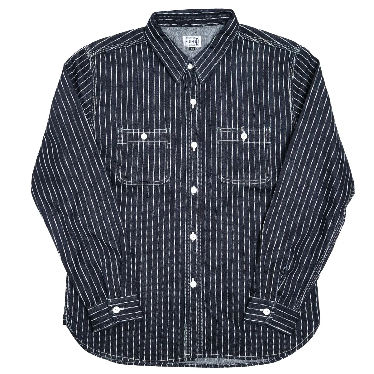 FN-SDK-702L 10oz Denim Wabash Work Shirt sold by Brooklyn Clothing Co.