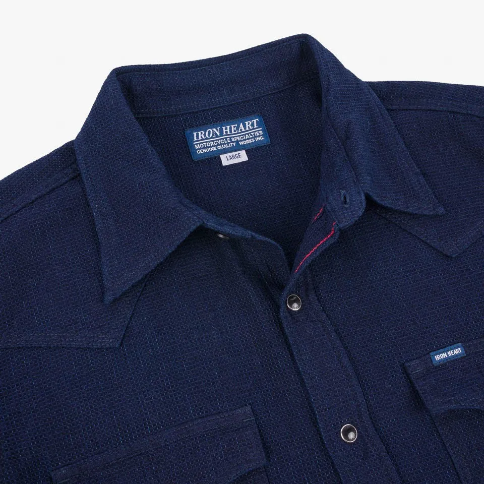 IHSH-413-IND 5oz Selvedge Dobby Cloth Western Shirt Indigo sold by Brooklyn Clothing Co. product image thumbnail 3
