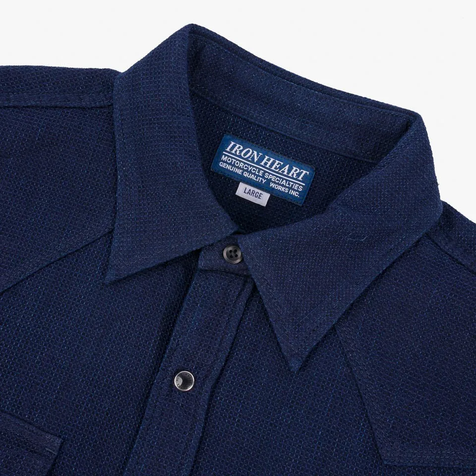 IHSH-413-IND 5oz Selvedge Dobby Cloth Western Shirt Indigo sold by Brooklyn Clothing Co. product image thumbnail 2