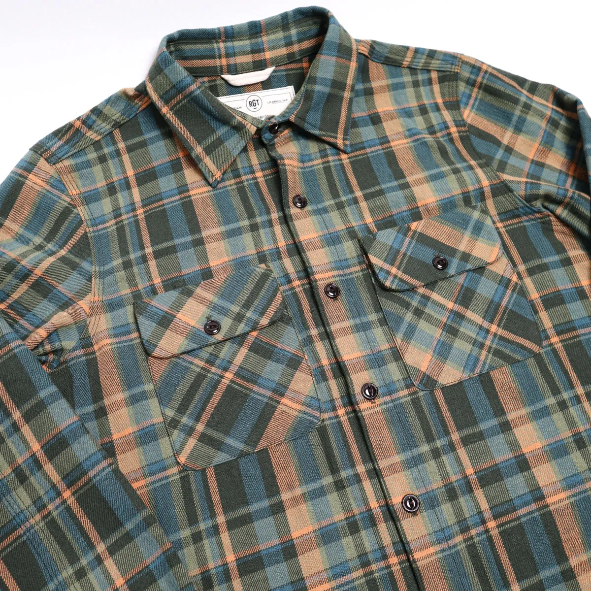 Field Shirt Forest Slub Plaid sold by Brooklyn Clothing Co. product image thumbnail 3