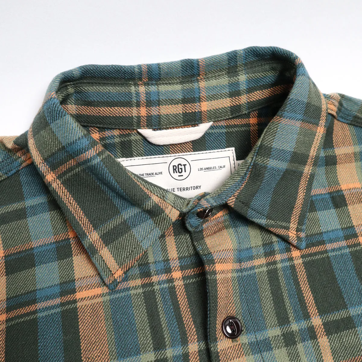 Field Shirt Forest Slub Plaid sold by Brooklyn Clothing Co. product image thumbnail 2