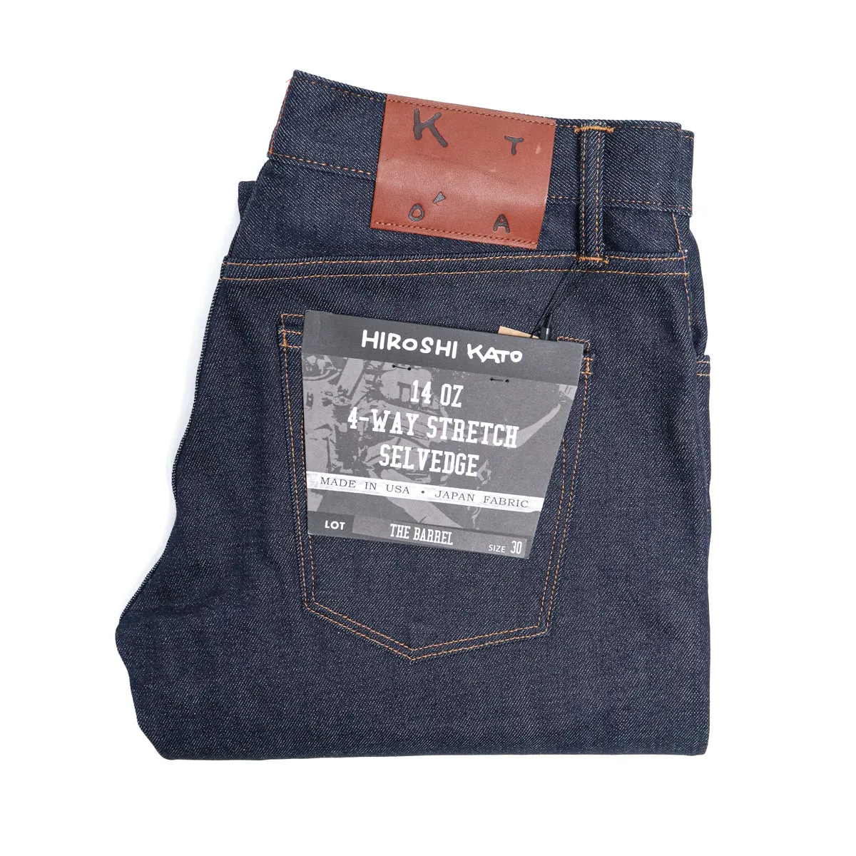 The Barrel Classic Straight 14oz Indigo Raw sold by Brooklyn Clothing Co.