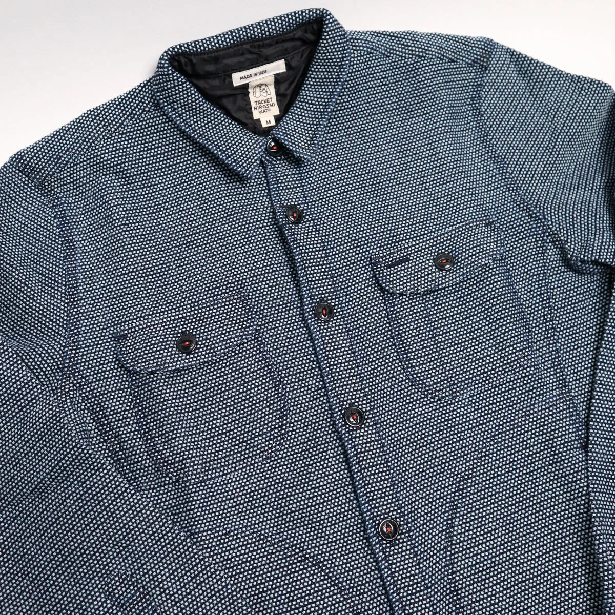 The Anvil Birds Eye Sashiko Dark Indigo sold by Brooklyn Clothing Co. product image thumbnail 3