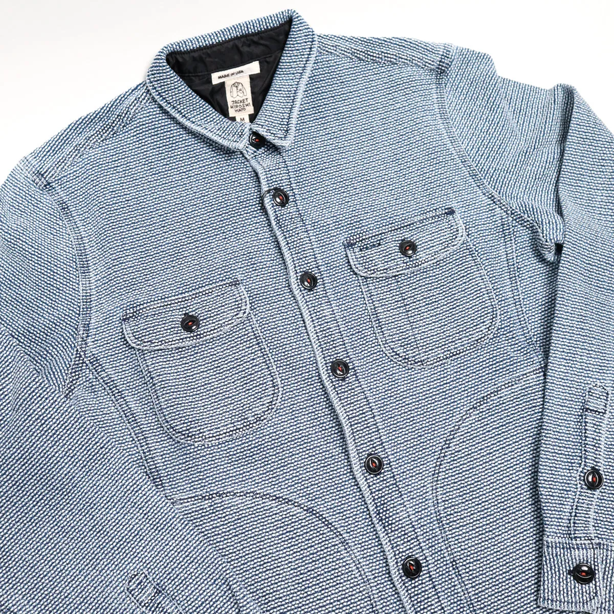 The Anvil Birds Eye Sashiko Light Indigo sold by Brooklyn Clothing Co. product image thumbnail 3