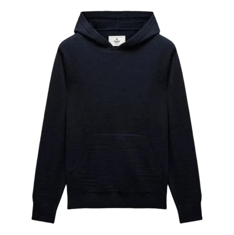 Cotton Slub Laurel Hoodie Navy sold by Brooklyn Clothing Co.