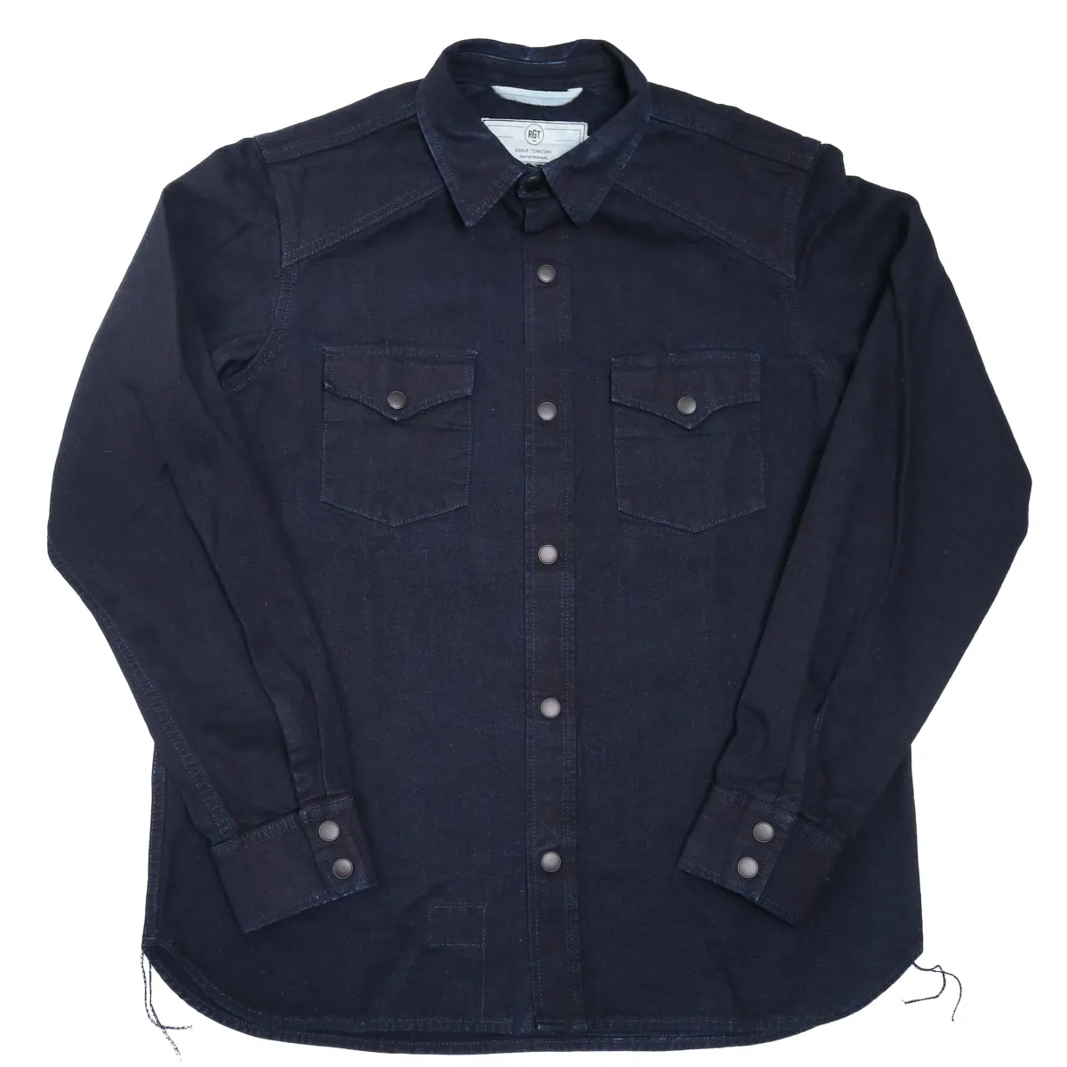 Western Shirt 11oz Rinsed Indigo Selvedge Canvas sold by Brooklyn Clothing Co.
