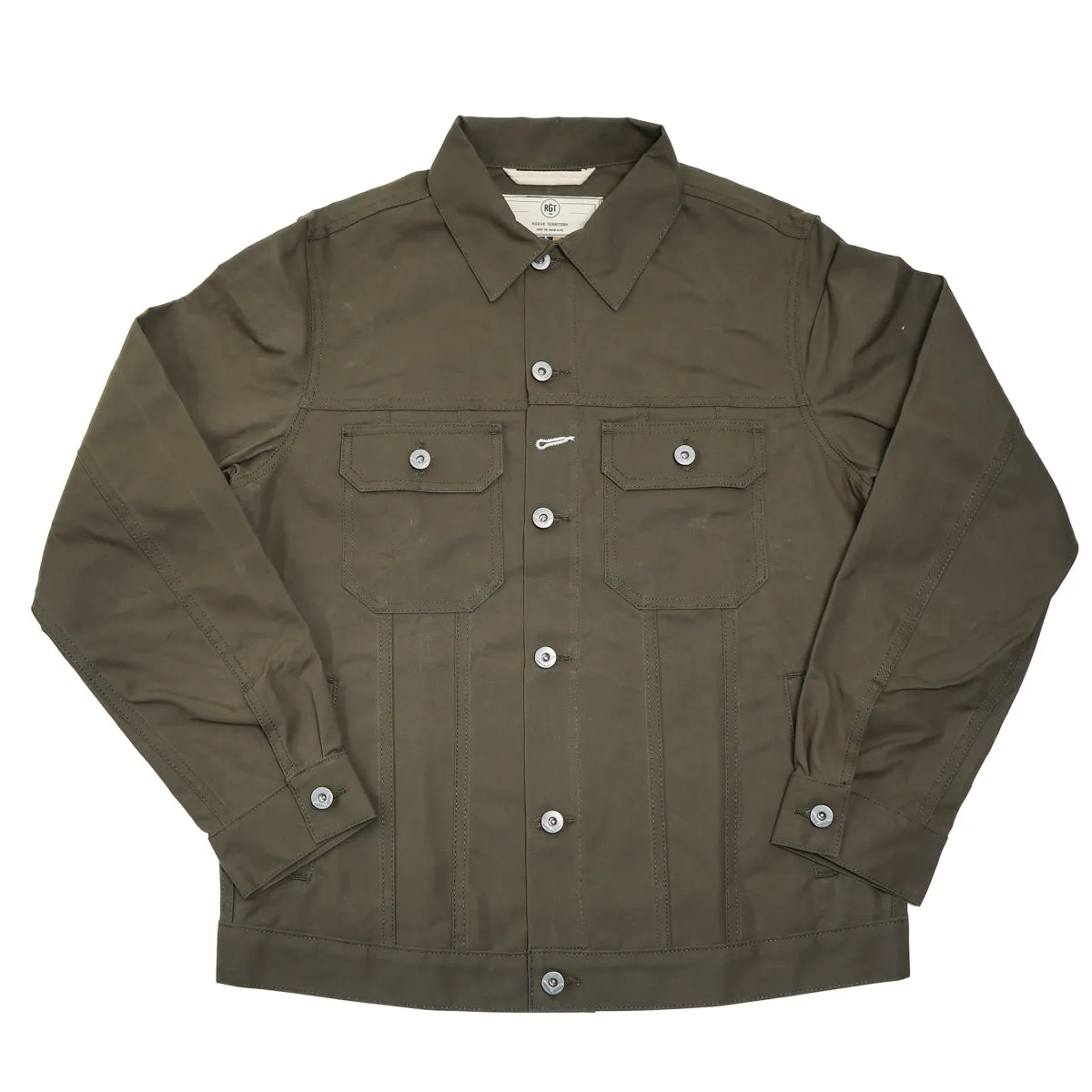 Cruiser Jacket Dry Wax Canvas Olive sold by Brooklyn Clothing Co.