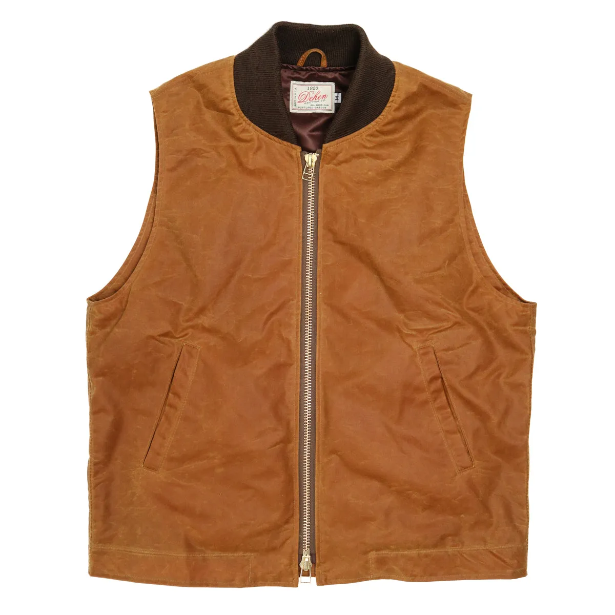 Flight Vest Gold Everwax sold by Brooklyn Clothing Co.