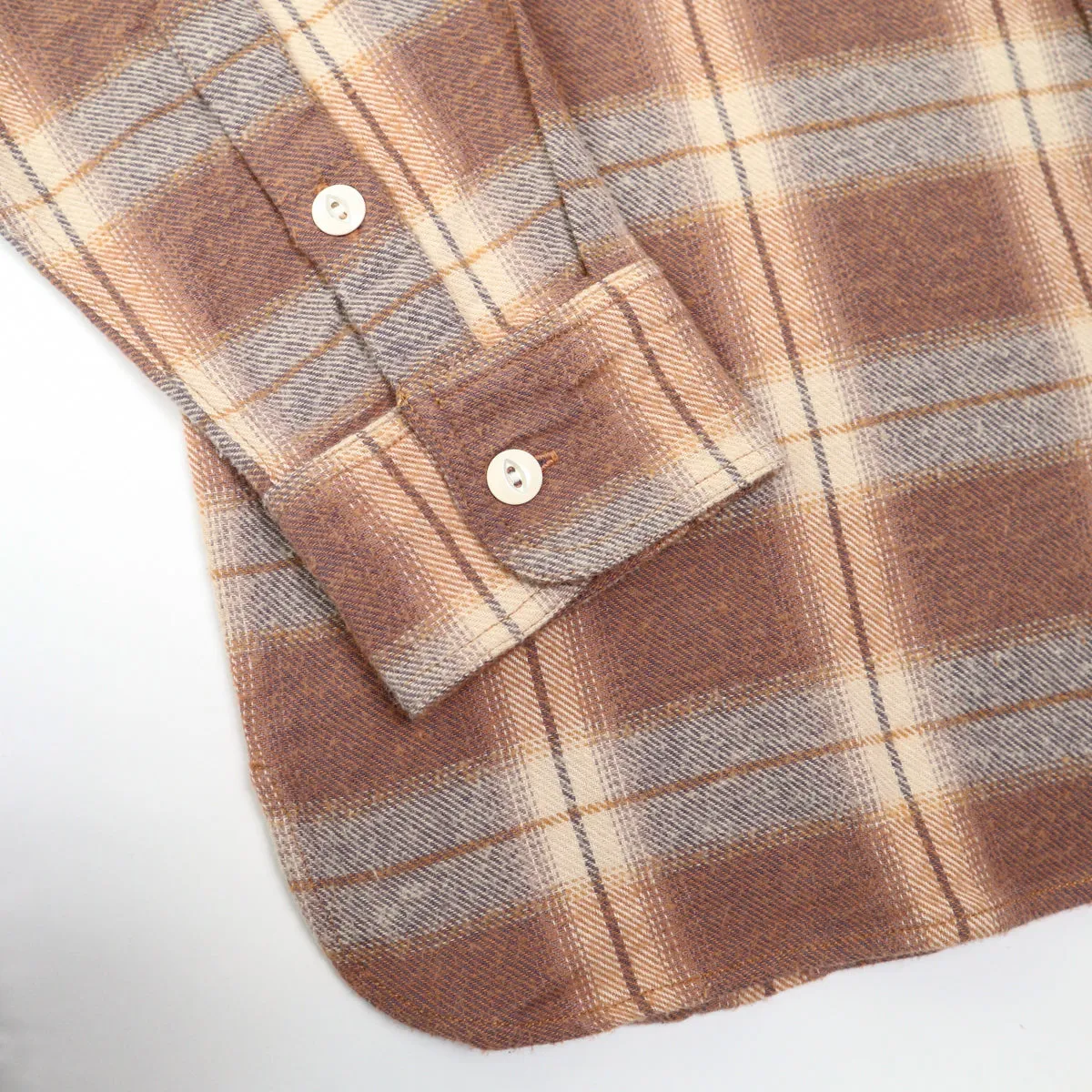 Crosscut Flannel Tobacco/Ecru Brush Check sold by Brooklyn Clothing Co. product image thumbnail 4