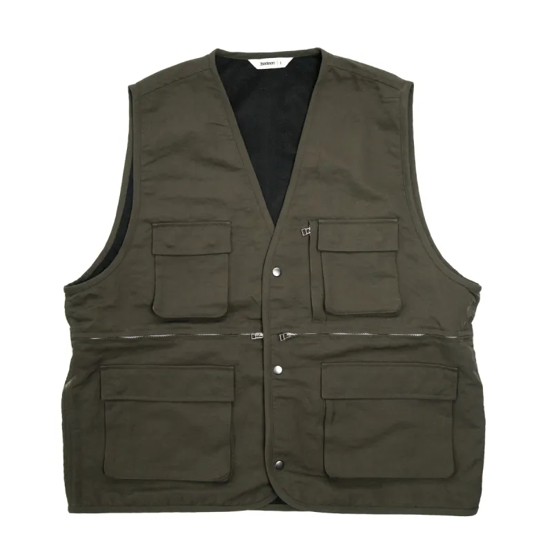 Field Vest Olive Wrinkle Nylon sold by Brooklyn Clothing Co.