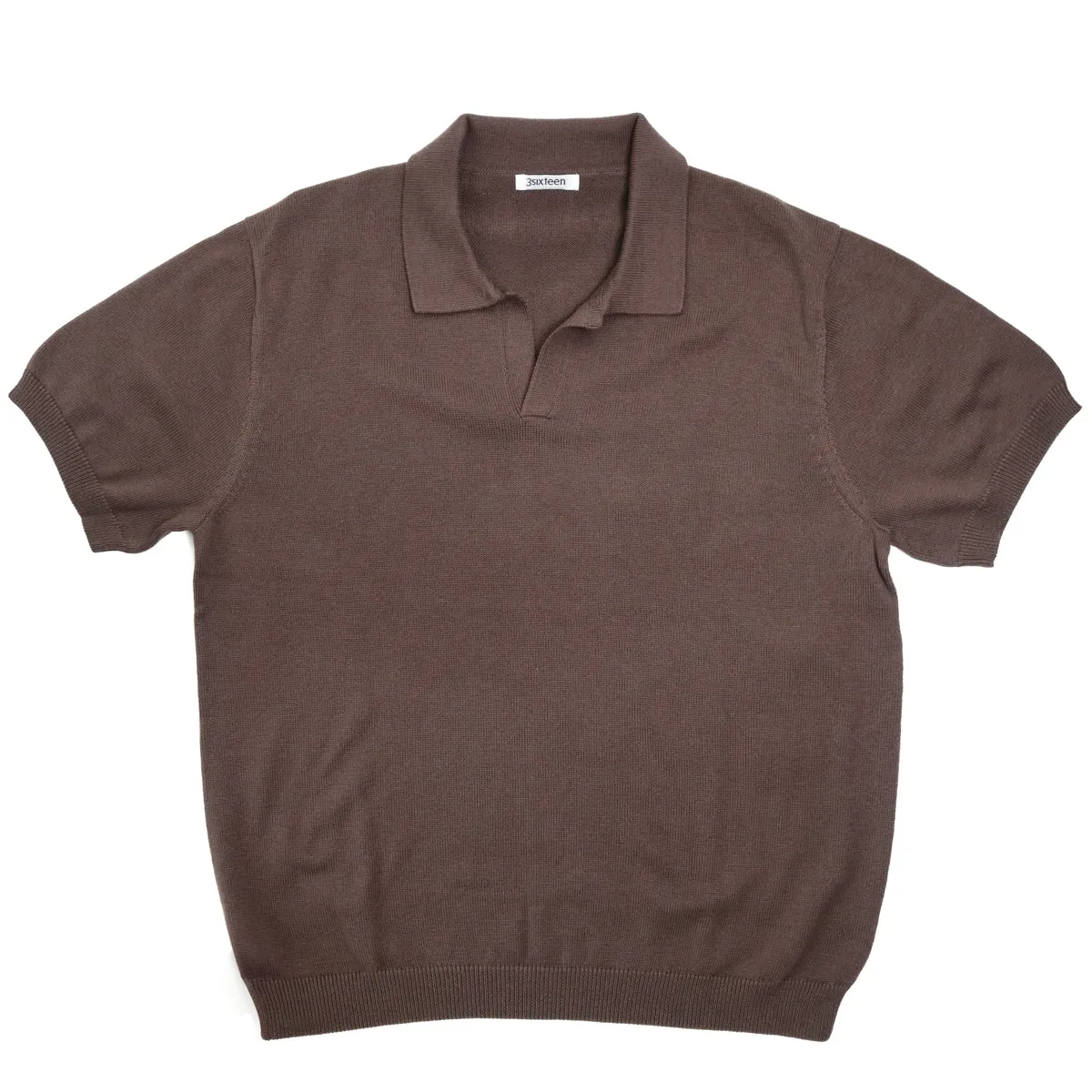 Knit Polo Earth Pima Cotton sold by Brooklyn Clothing Co.