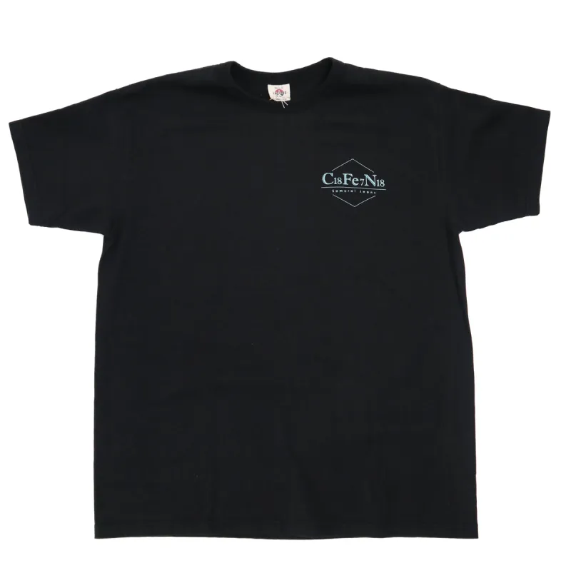 SJST-25-103L "AIZURI" Heavyweight Tee Black sold by Brooklyn Clothing Co.