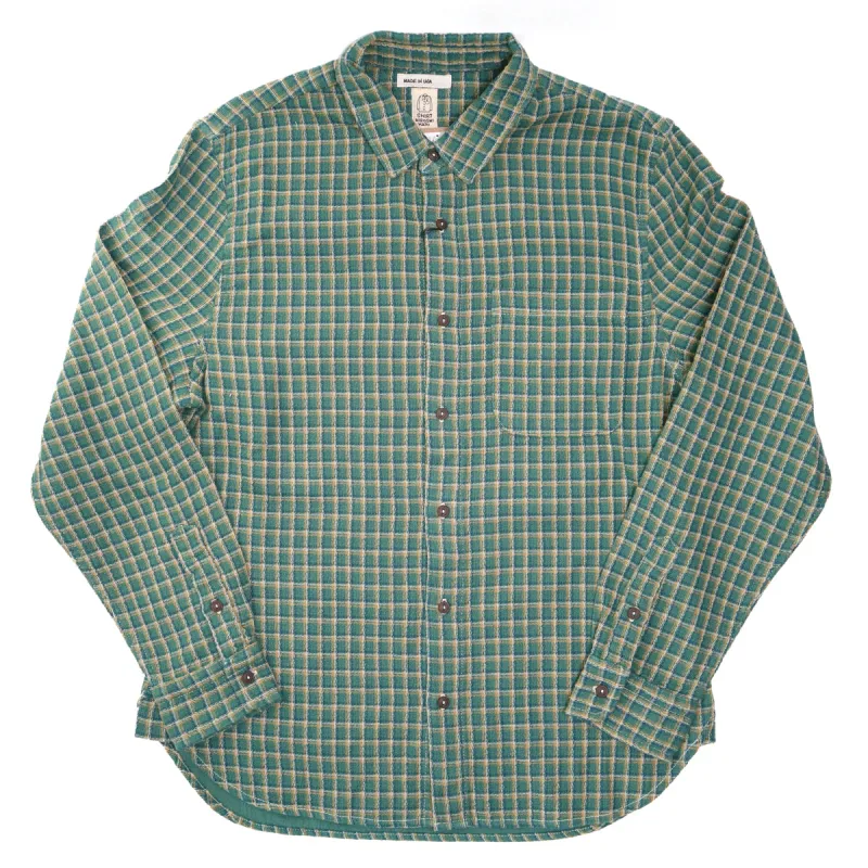The Ripper Panama Double Gauze Shirt Palm Green sold by Brooklyn Clothing Co.