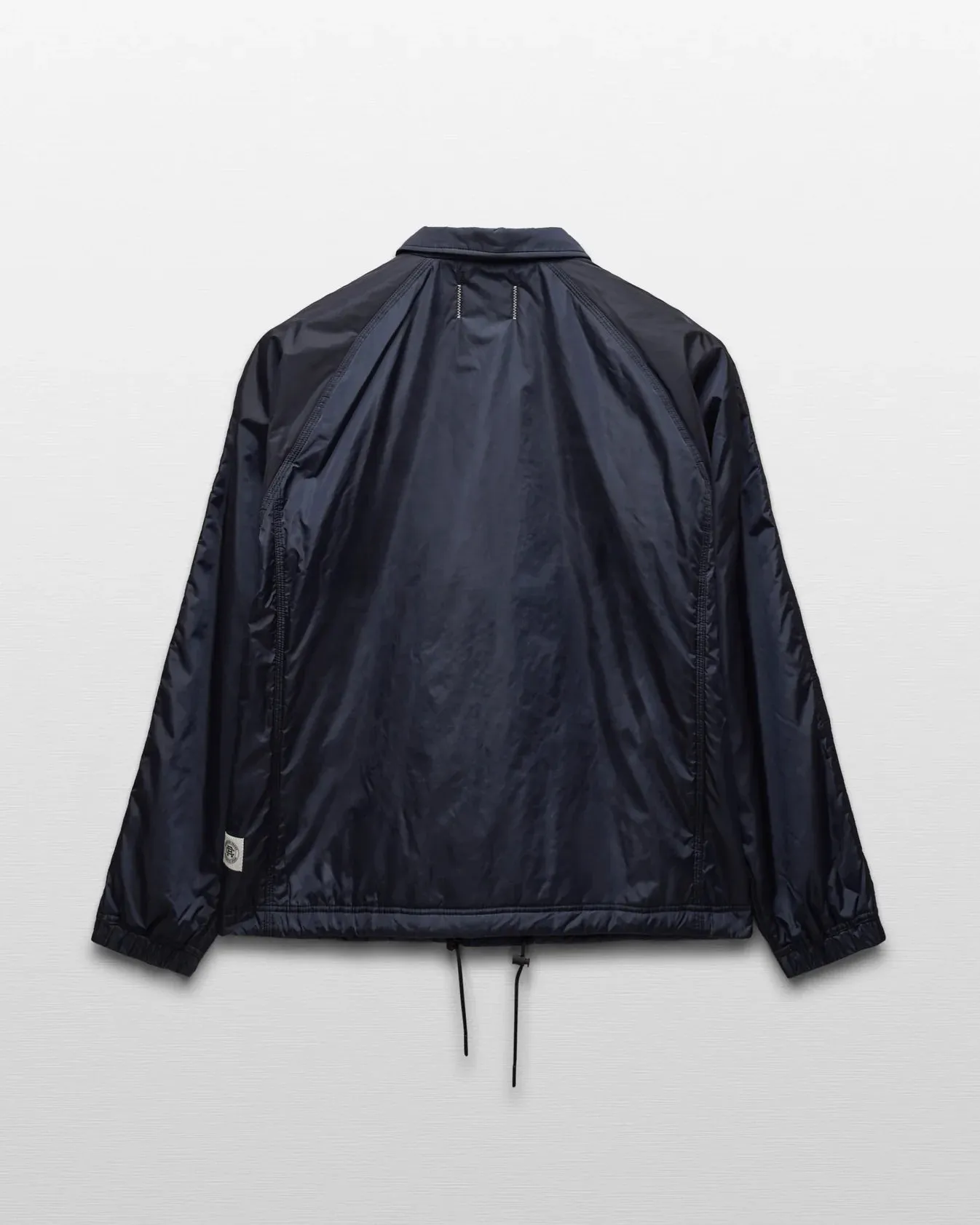 Econyl Satin Nylon Coach's Jacket Navy sold by Brooklyn Clothing Co. product image thumbnail 4