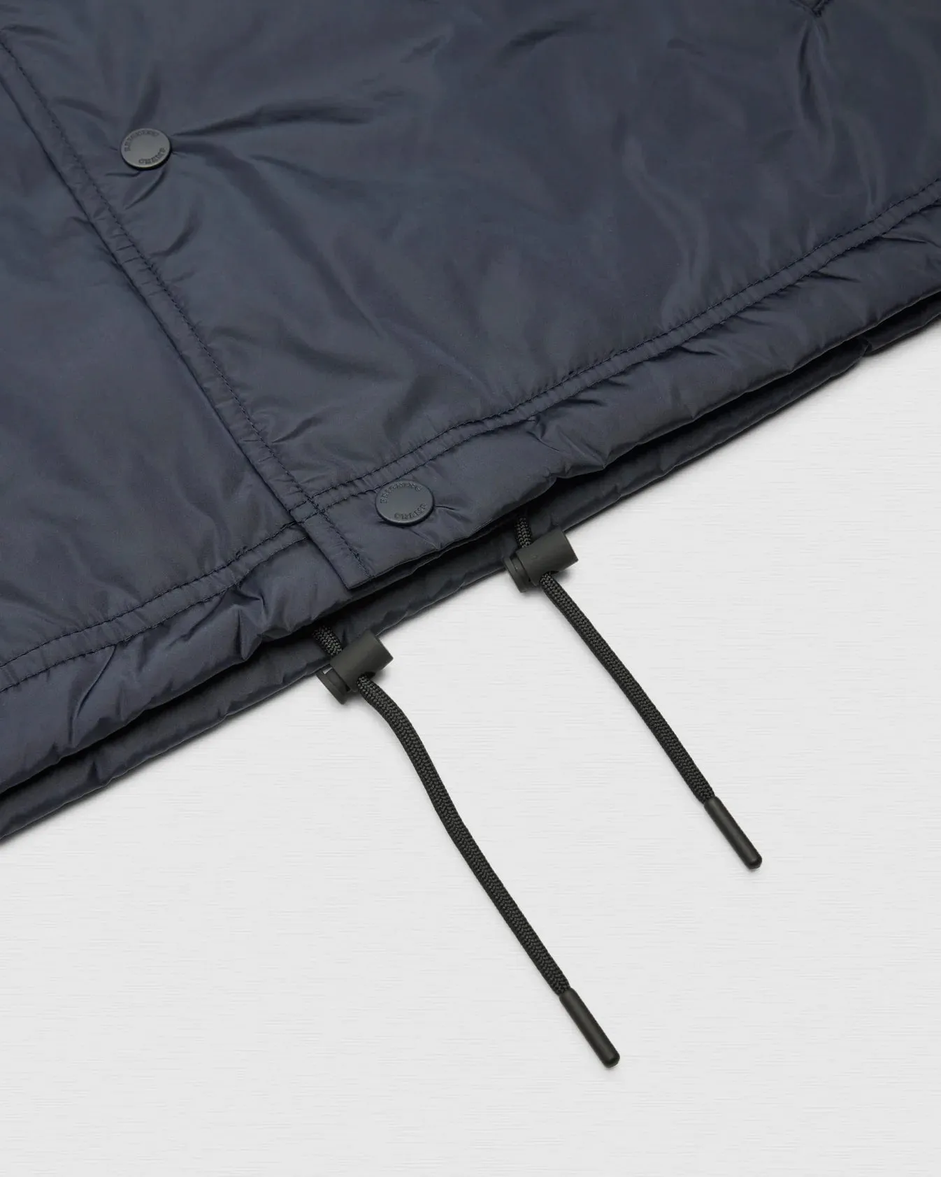 Econyl Satin Nylon Coach's Jacket Navy sold by Brooklyn Clothing Co. product image thumbnail 3