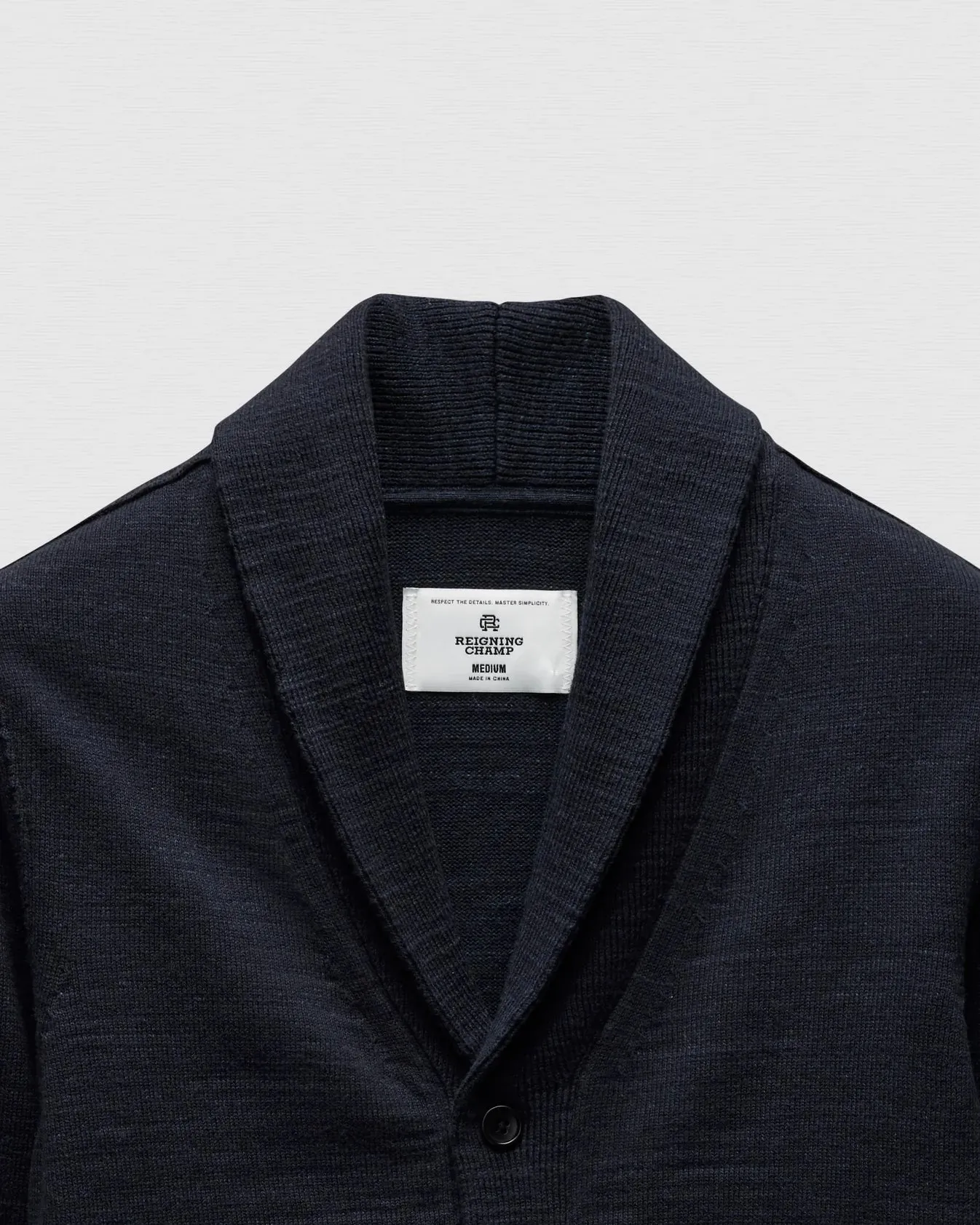 Cotton Slub Laurel Shawl Cardigan Navy sold by Brooklyn Clothing Co. product image thumbnail 2