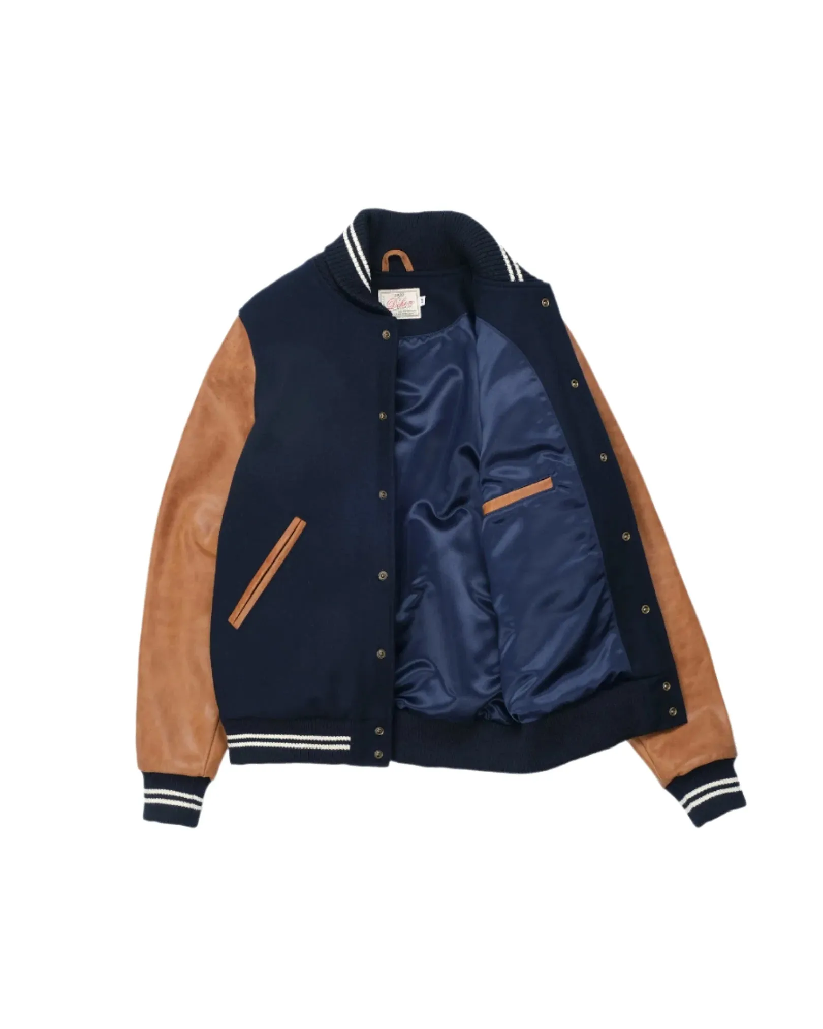 Varsity Jacket Dark Navy/Antique Rust sold by Brooklyn Clothing Co. product image thumbnail 2