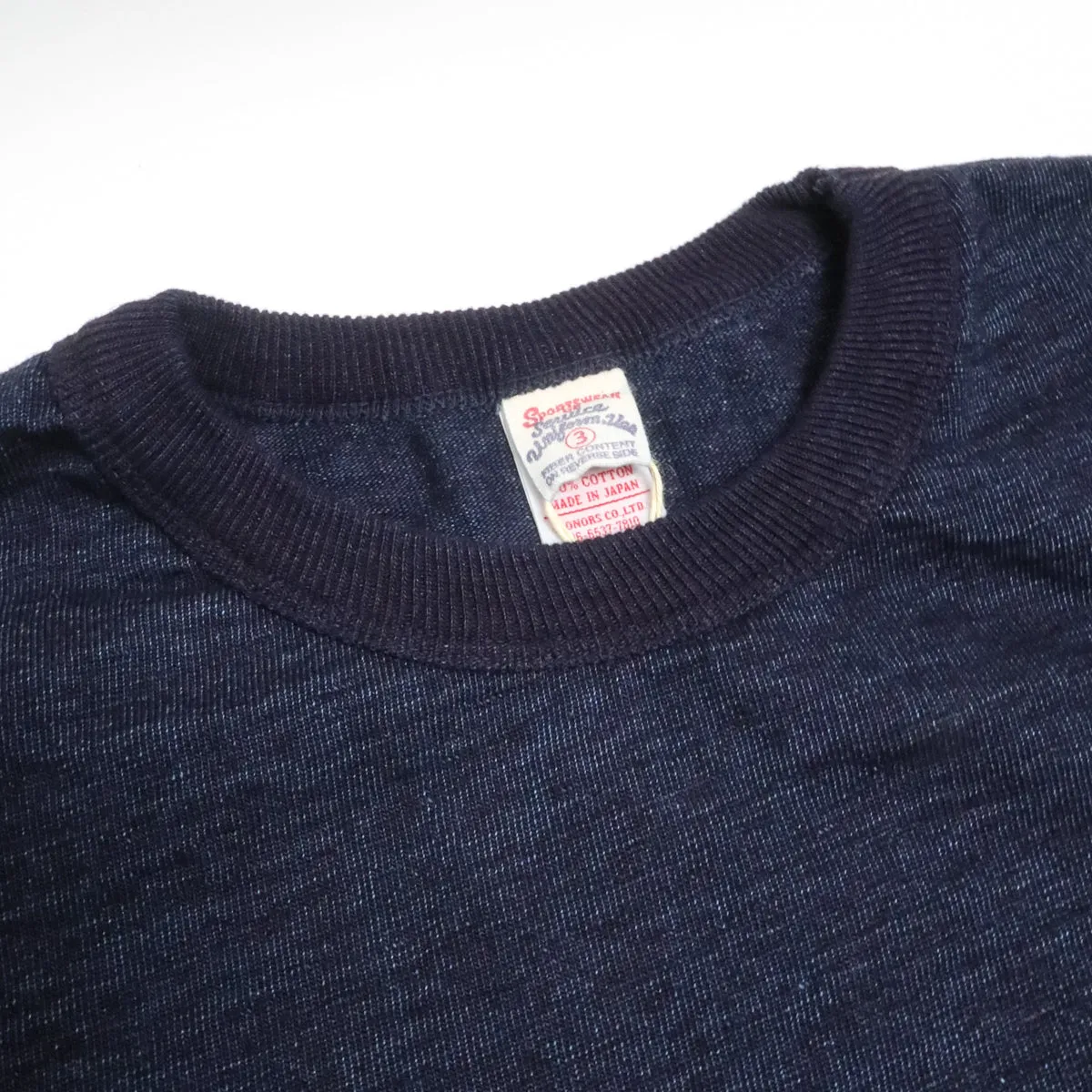 No. 7 Yarn Dyed T-Shirt Indigo sold by Brooklyn Clothing Co. product image thumbnail 2