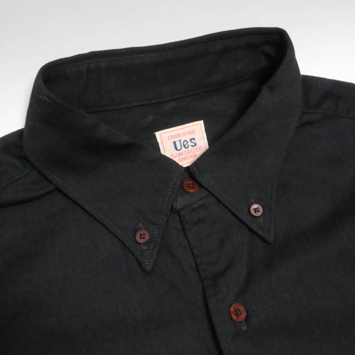 6oz Denim Button Down Shirt Black sold by Brooklyn Clothing Co. product image thumbnail 2