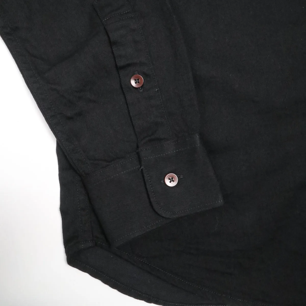 6oz Denim Button Down Shirt Black sold by Brooklyn Clothing Co. product image thumbnail 4
