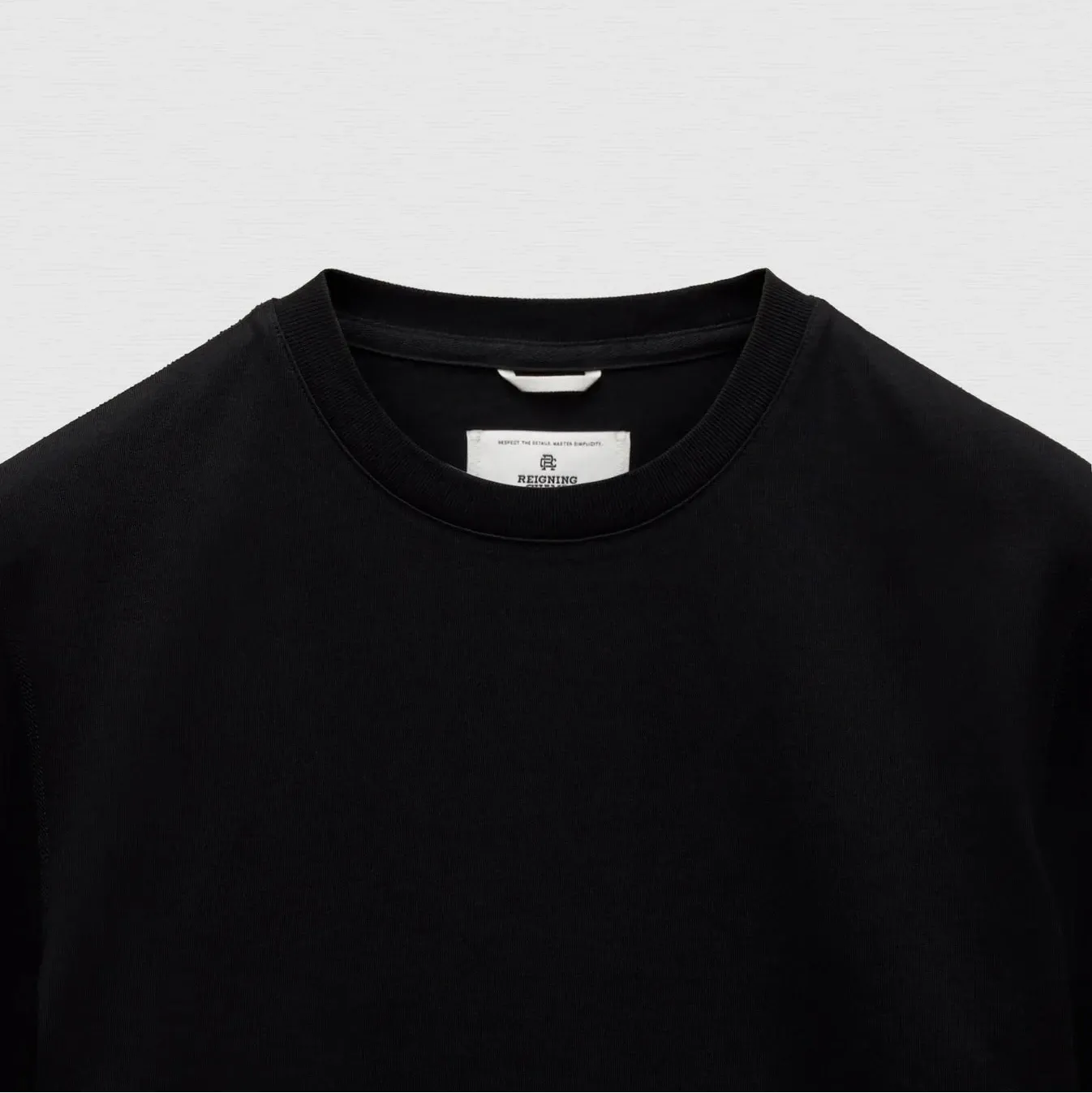 Midweight Jersey Standard T-Shirt Black sold by Brooklyn Clothing Co. product image thumbnail 2
