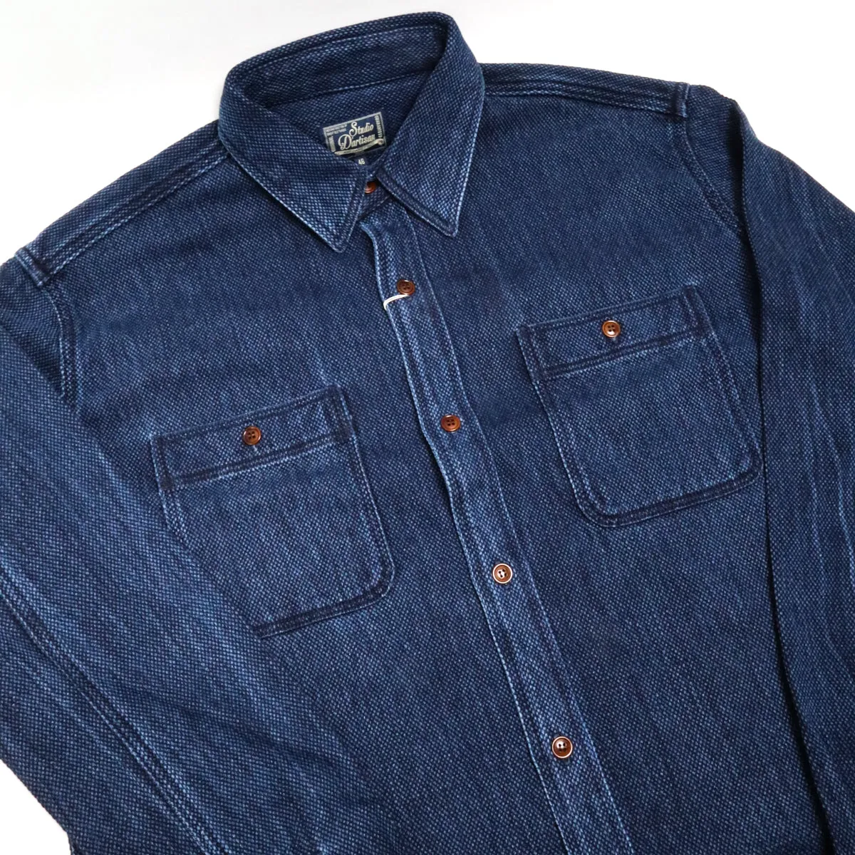 5713U Heavyweight Sashiko Work Shirt Used Indigo sold by Brooklyn Clothing Co. product image thumbnail 3