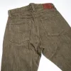 OL-14oz-019 14oz Selvedge Denim Relax Tapered Olive x White sold by Brooklyn Clothing Co.