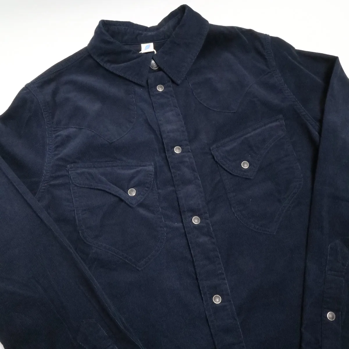 2230 Corduroy Curved Pocket Shirt Navy sold by Brooklyn Clothing Co. product image thumbnail 2