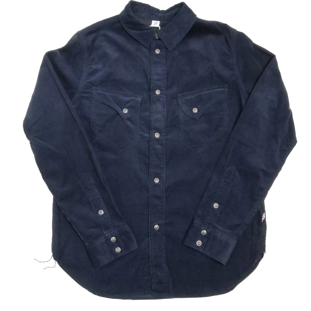2230 Corduroy Curved Pocket Shirt Navy sold by Brooklyn Clothing Co.